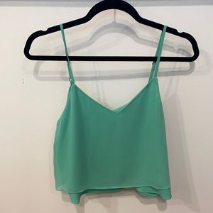 Alice & Olivia Mint Green Crop Top